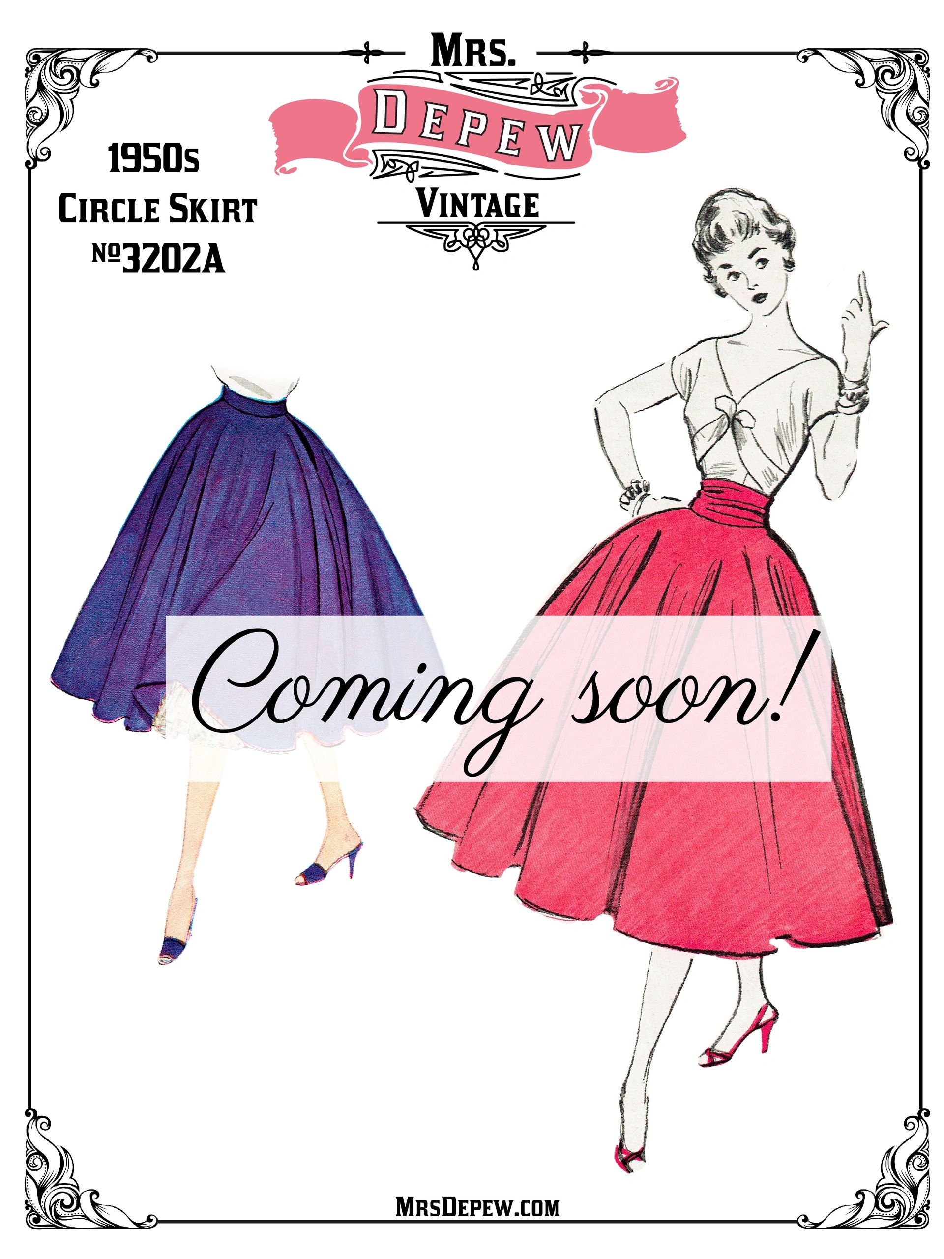 50's circle skirt pattern 2025